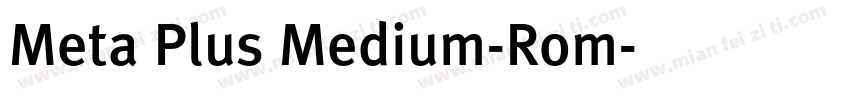 Meta Plus Medium-Rom字体转换